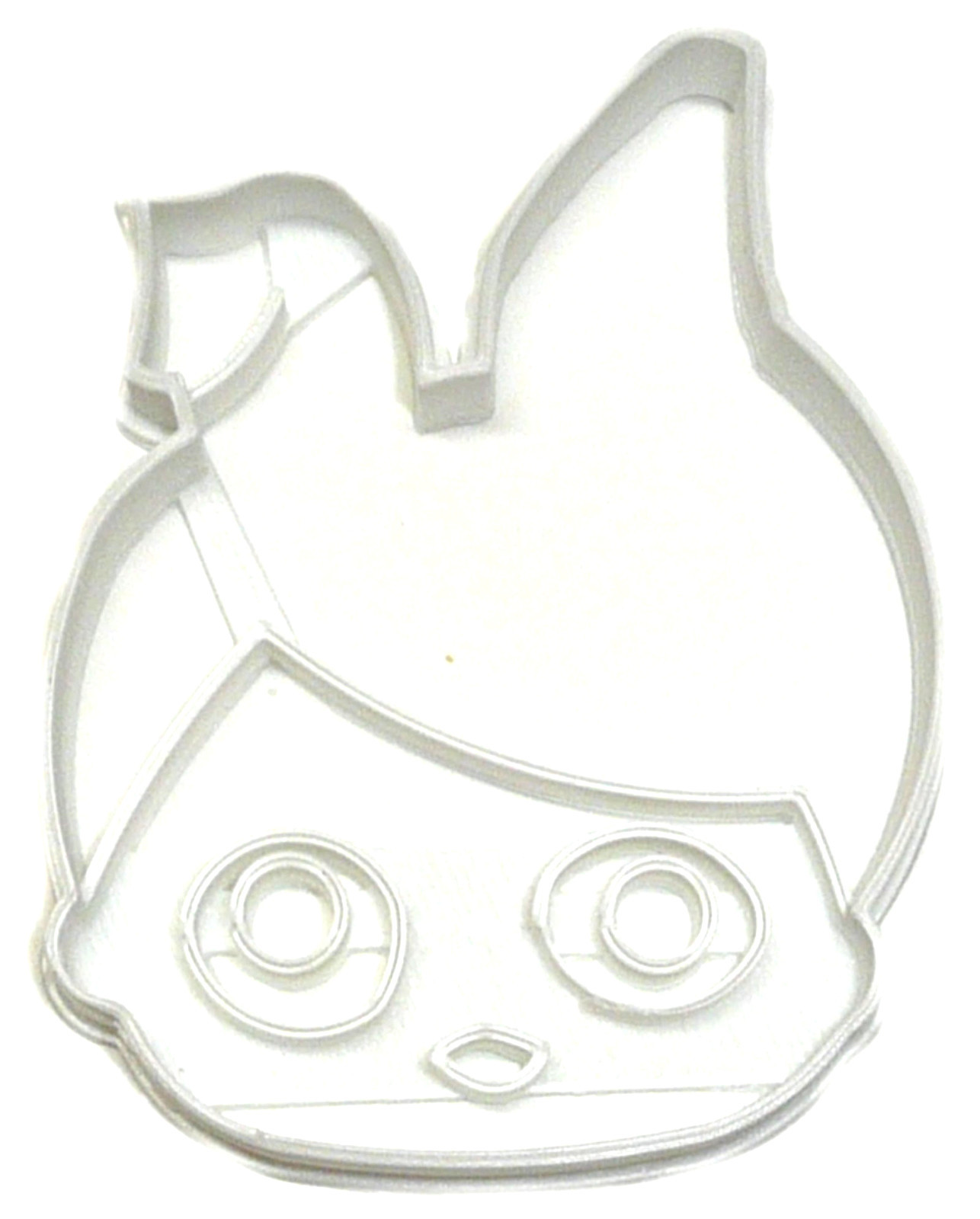 Hops Face White Bunny Ears Surprise Doll Series Cookie Cutter USA PR2537