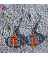 San Francisco Giants Dangle Earrings, Sports Earrings, Baseball Fan Earr... - $3.95