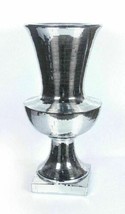 47&quot; Italian Style Luxury Tall Silver Vase Urn Mirror Mosaic Design Ceram... - $499.50