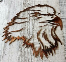 Eagle Eye Metal Wall Art Décor 13&quot; T x 12&quot; W Copper Bronzed Plated - $37.60