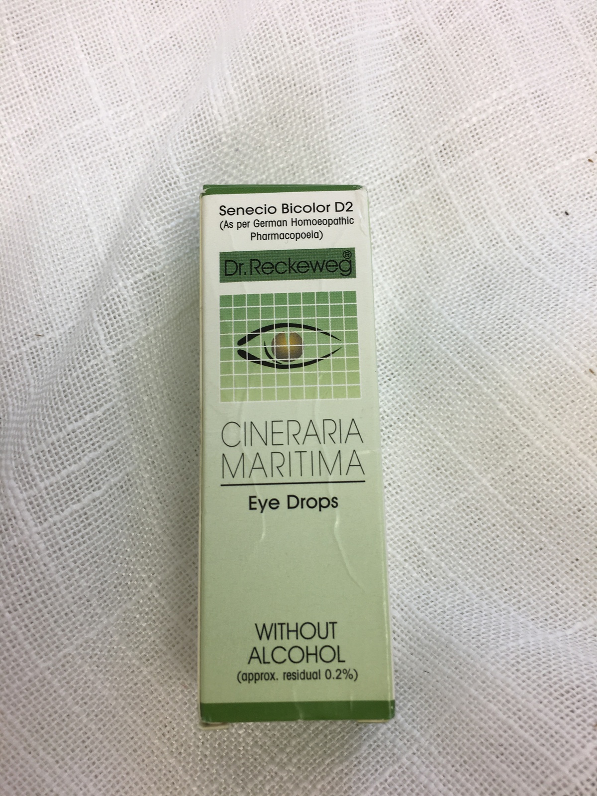 Dr. Reckeweg Cineraria Maritima Without Alcohol Eye Drops, 10 ml (KM