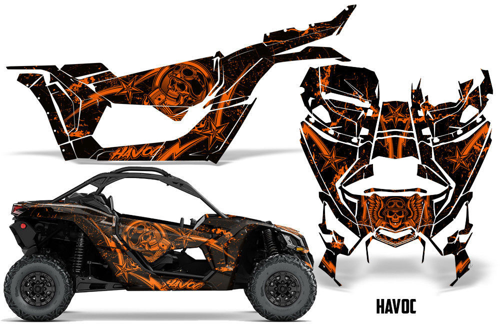 CanAm Maverick X3 DS RS Graphic Wrap UTV Decal Sticker SxS Full Kit 16