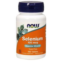 Now Foods Selenium 100Mcg 100 Tablets Made in USA  - $14.88