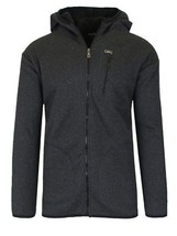Blu Rock Men's Tech Sherp Lined Fleece Zip Up Charcoal Grey Hoodie - M