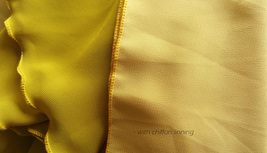 Yellow Rust Maxi Chiffon Skirt Outfit Floor Length Bridesmaid Skirt Plus Size image 7