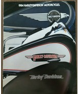 1984 Harley-Davidson Motorcycles Overview 4-panel poster brochure - $19.79