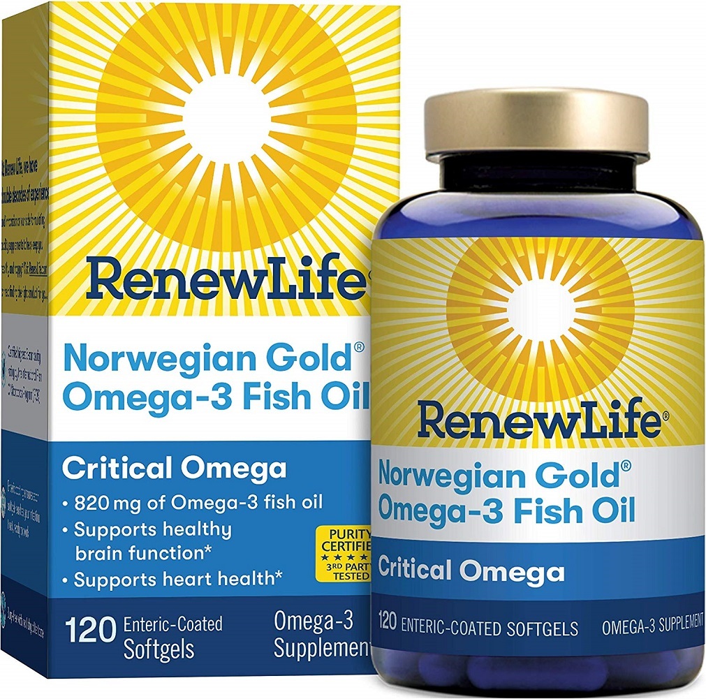 Renew Life Norwegian Gold Adult Fish Oil - Critical Omega, Fish Oil Omega-3