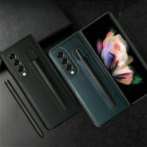 Primary image for Leather Case Cover Flip Full hard case  For Samsung Galaxy Z Fold 3 (5G)