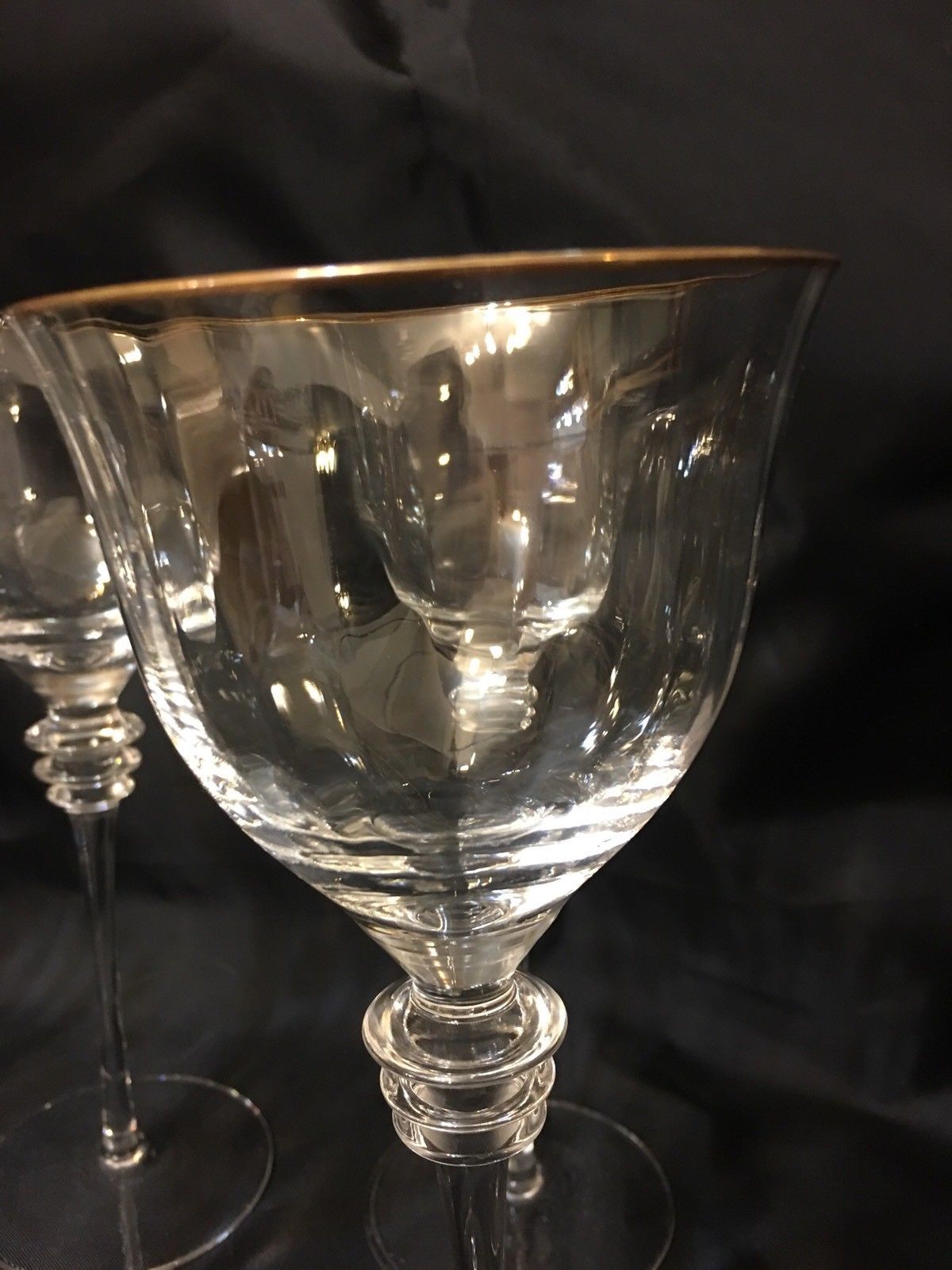 Mikasa CRYSTAL"SOPHISTICATEGOLD Trim" Set and 40 similar items