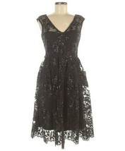 Adrianna Papell Womens Short Cocktail Dress Size 2 Formal Black Lace Sle... - $86.85
