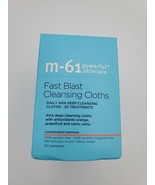 M-61 NEW Fast Blast Cleansing Cloths Daily AHA Deep Cleansing Treatments... - $15.35