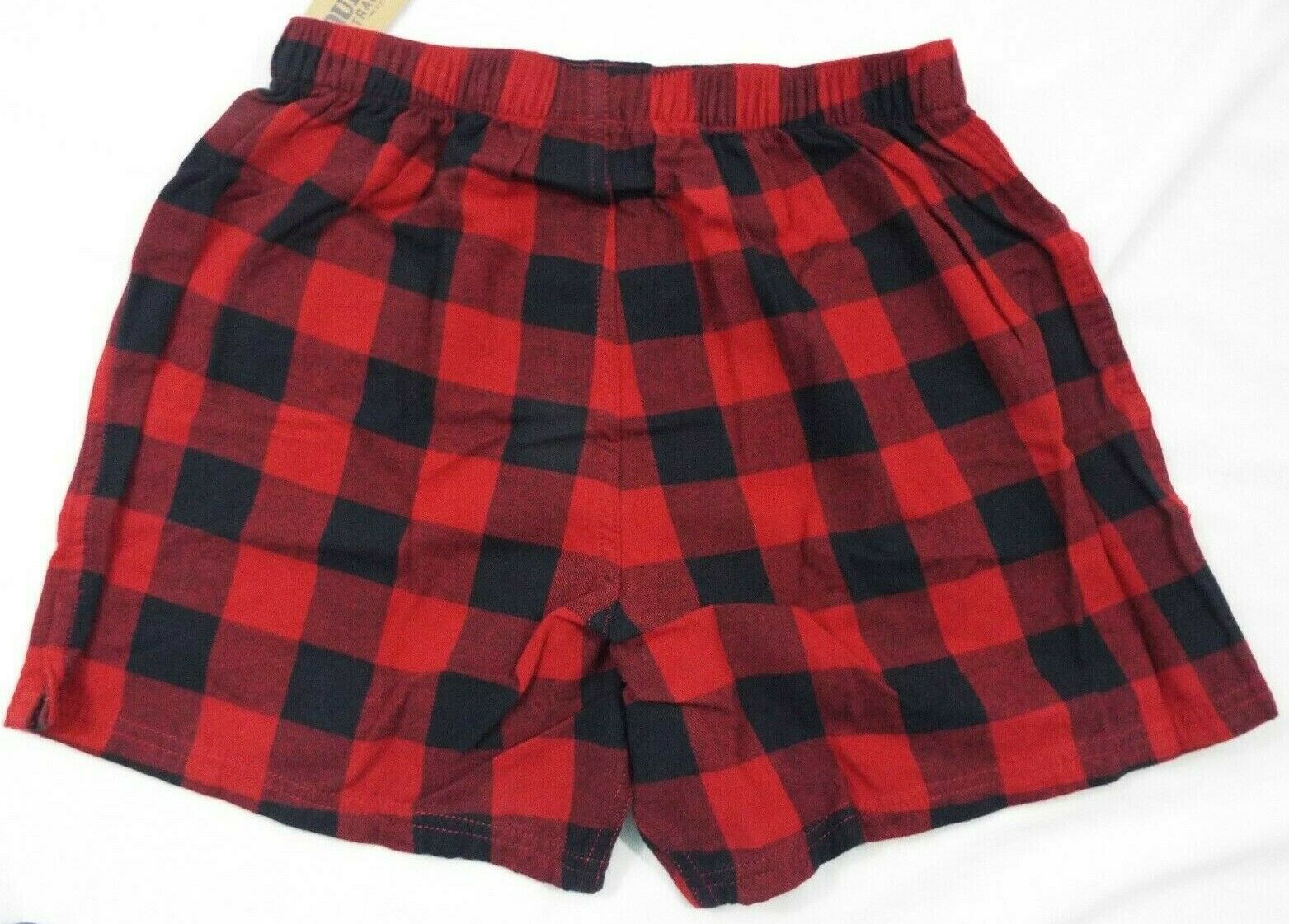 1 Duluth Trading Co Free Swingin' Flannel Boxers Red and Black Plaid ...