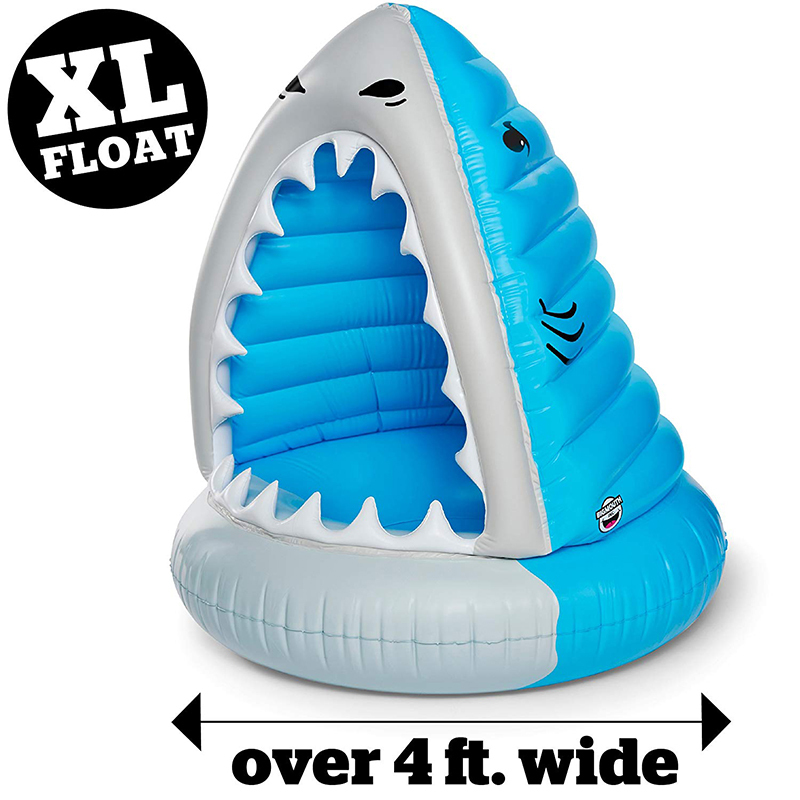 Giant Shark XL Pool Float Inflatable Vinyl Summer Beach Toy Patch Party