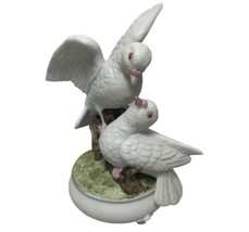 Beautiful Pair of White Doves by San Francisco Music Box Co 5” Tall Bird... - $18.49