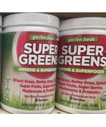 2 PACK 100% VEGAN GARDEN FRESH SUPER GREENS &amp; SUPERFOODS POWDER GLUTEN FREE - $247.50