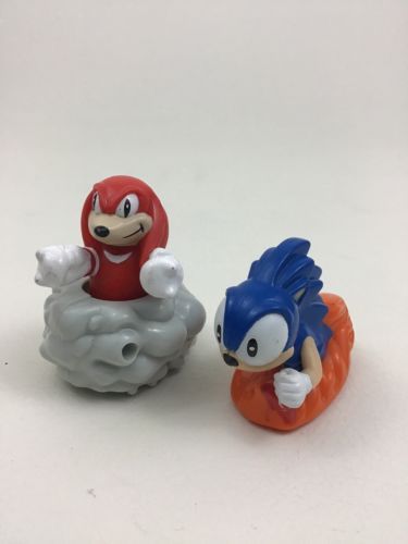 Sonic The Hedgehog 3 Toy Figures Knuckles Lot 2pc McDonald's Vintage ...