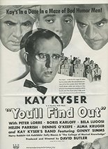 Boris Karloff Peter Lorre AD ONLY original clipping magazine photo 1pg 9... - $4.89