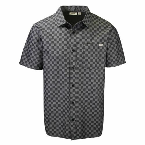 Vans Men's Charcoal Grey Tone Check S/S Woven Shirt (Retail $40)