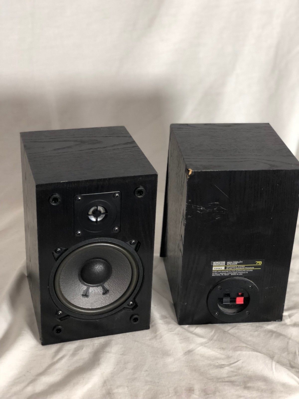 ALTEC LANSING MODEL 75 8 OHM BOOKSHELF SPEAKERS Home Speakers