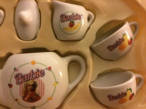 barbie china tea set 1989