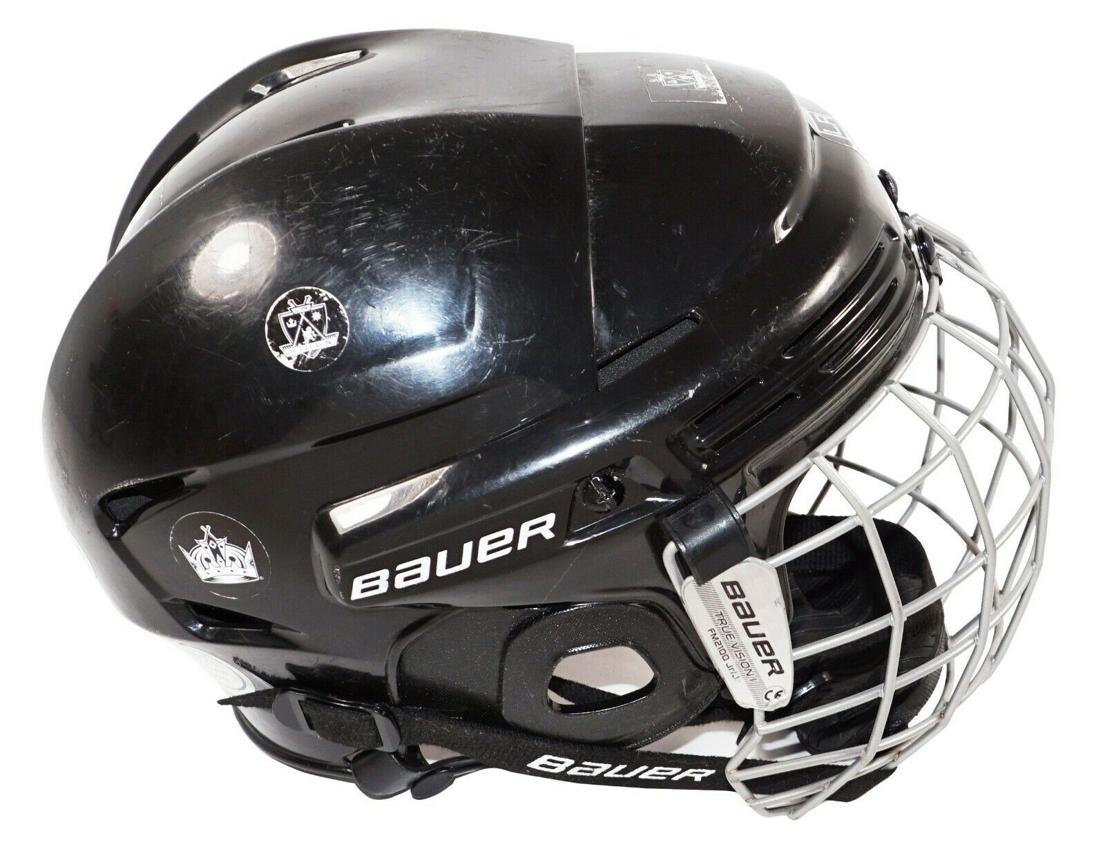 JUNIOR LA KINGS BAUER 2100 HOCKEY HELMET + TRUE VISION CAGE BHH2100JR