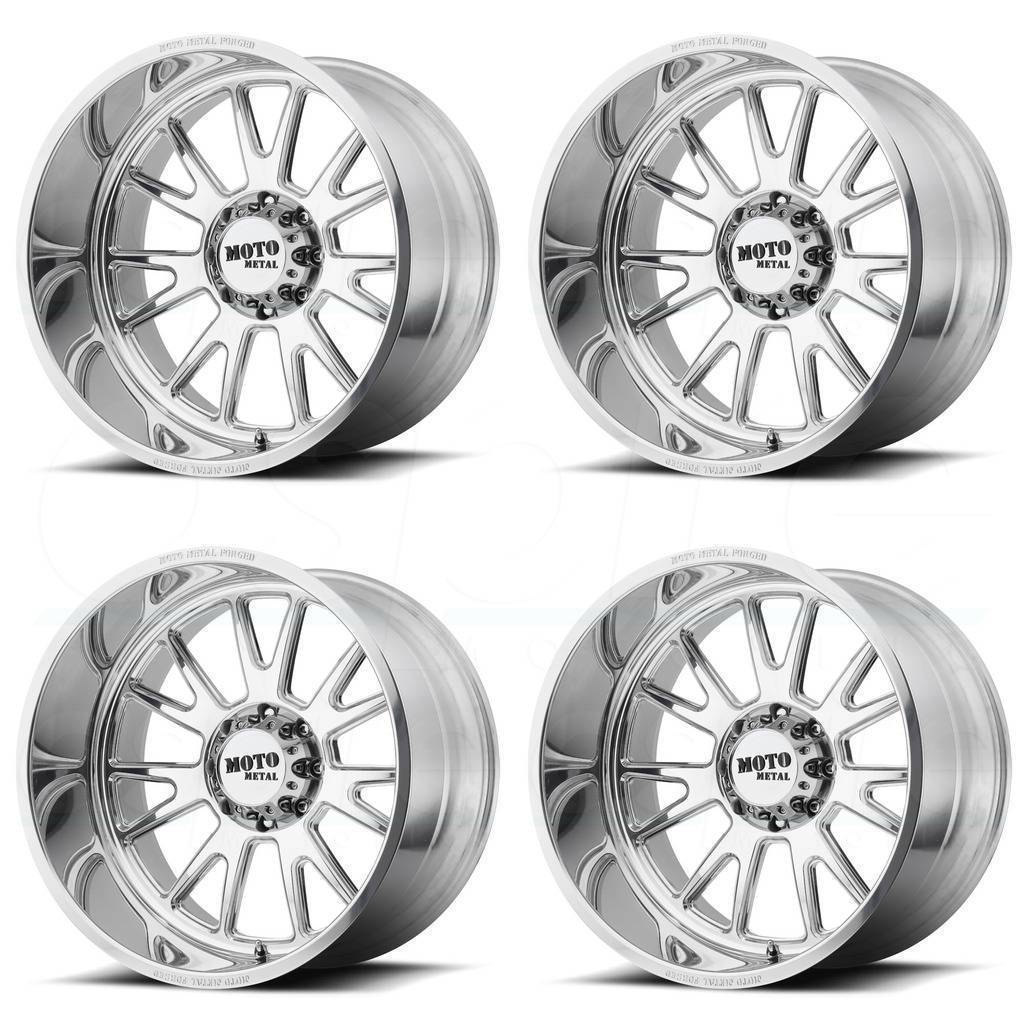 20x10 Moto Metal MO401 8x170 -24 Polished Wheels Rims Set(4) - Wheels