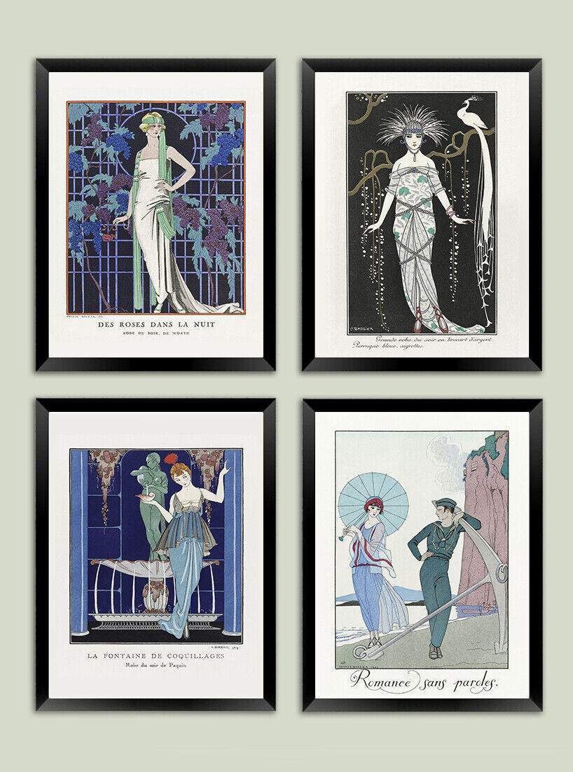 GEORGE BARBIER PRINTS: French Fashion Art Deco Illustrations - $6.64 - $12.18
