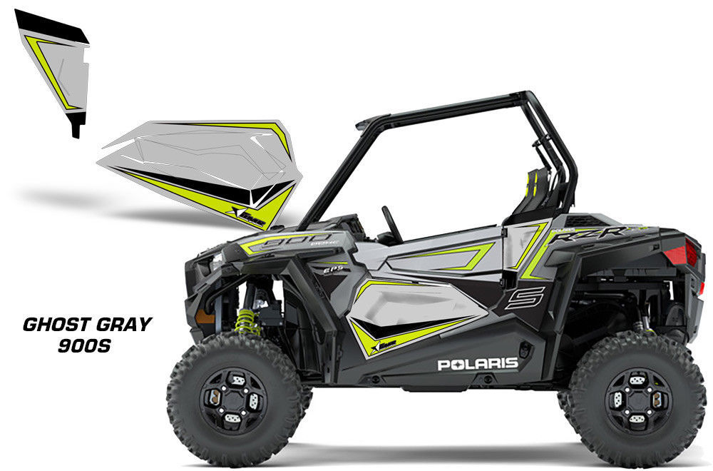 AMR Racing Polaris RZR 900S Lower Half Door Insert Graphic Wrap Kit