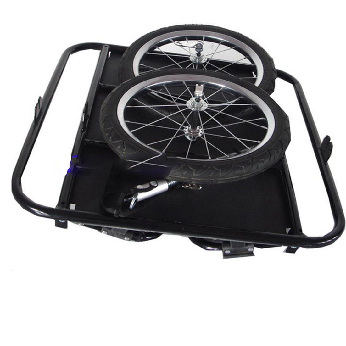 two wheel foldable bicycle bike trailer luggage barrow baggage car