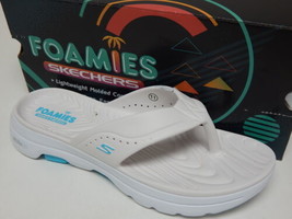 Skechers Go Walk 5 Bali Size 11 M EU 41 Women&#39;s Thong Slide Sandals Whit... - $45.53