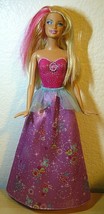 Mattel Barbie Doll Blond w Pink Strikes hair in Barbie skin design top &amp;... - $9.65