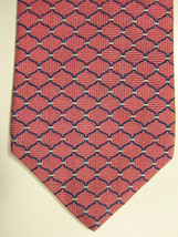 NEW Brooks Brothers Pink With Blue and Silver Waves Silk Tie - $33.74