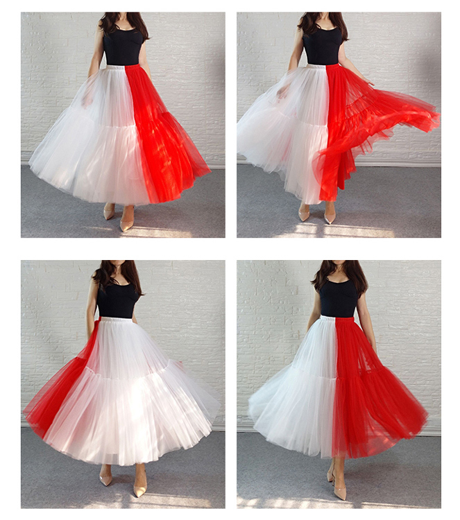 red and white tutu skirt