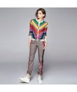 Rainbow Maximalist Print Jogging Suits | Tracksuit - Hoodie and Joggers Set - $69.99+