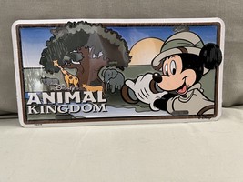 Walt Disney World Animal Kingdom Safari Mickey License Plate Tag NEW RETIRED