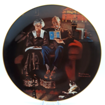 Evening&#39;s Ease Norman Rockwell Plate Bradford Exchange 1982 Plate #3234S - $12.99