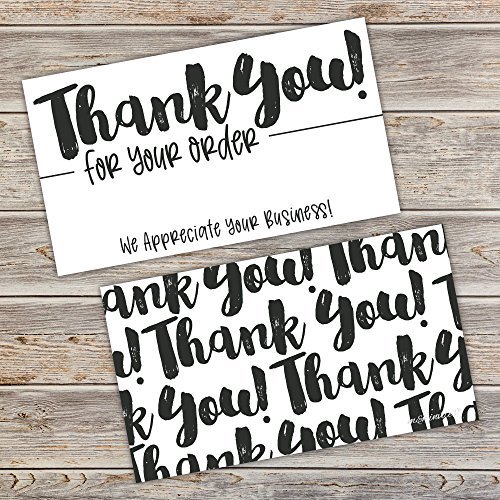 50 Thank You for Your Order Cards - Customer Thank You Cards - Package ...