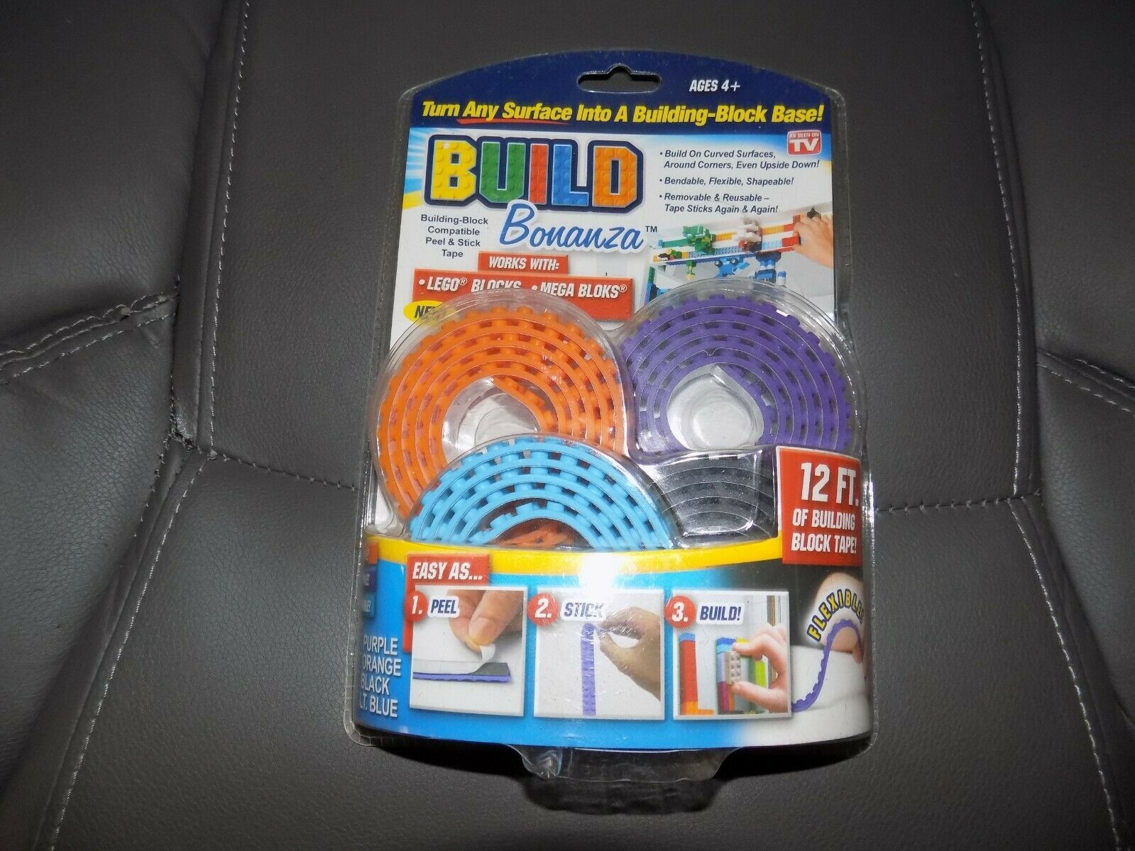 Build Bonanza Block Peel & Stick Tape Works With Lego and Mega Blocks 12ft for sale online