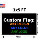 Custom Personalize Flag Advertising Banner Design Polyester 3x5ft Garden... - $15.70+