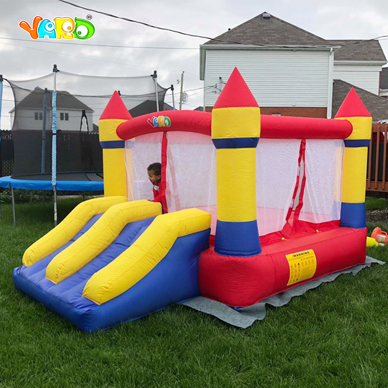 YARD Home Use Bouncy Castle Bounce House Inflatable Bouncer With Dual Slide