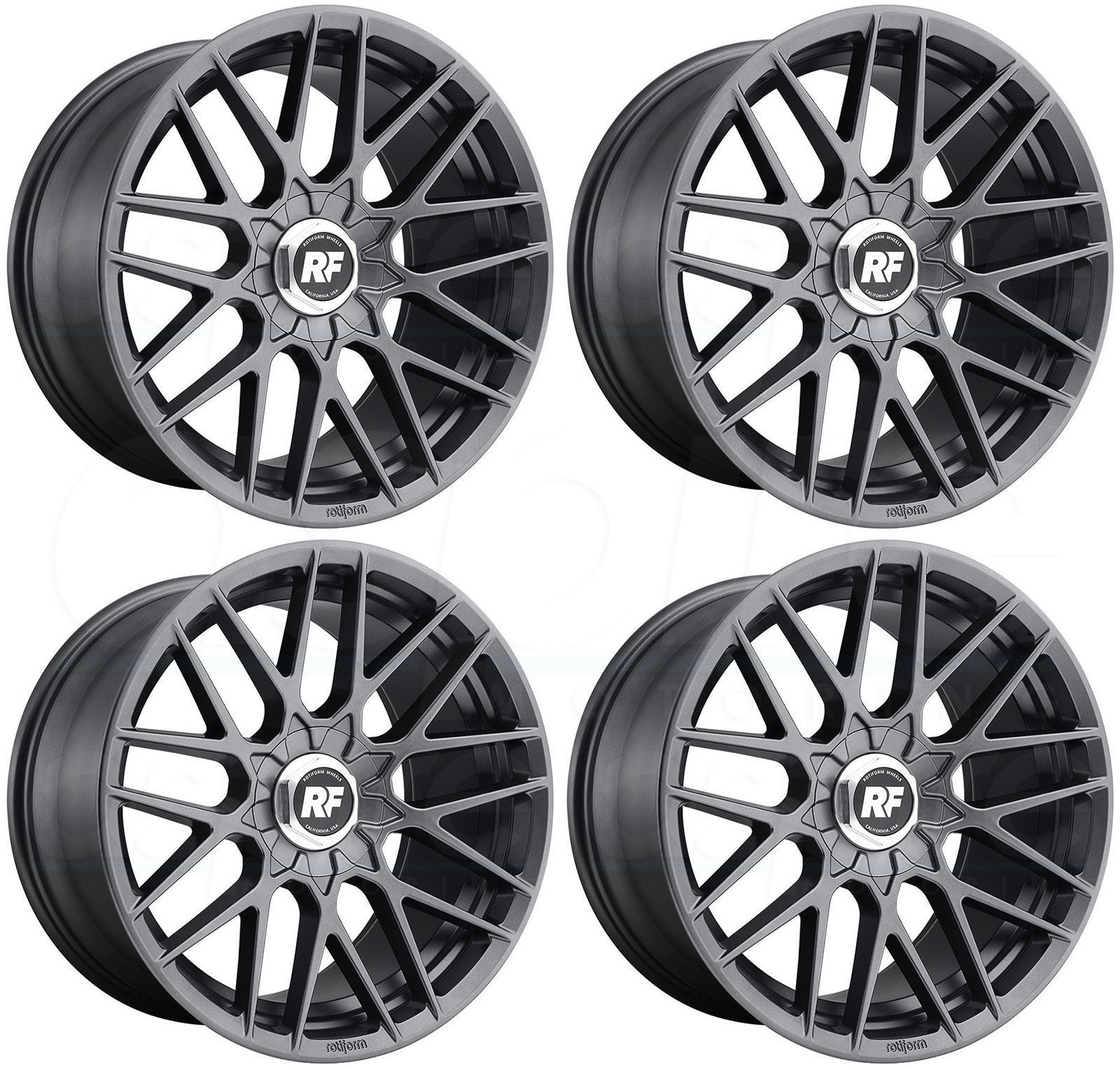 20x8.5 Rotiform RSE R141 5x114.3/5x120 35 Gunmetal Wheels Rims Set(4 ...