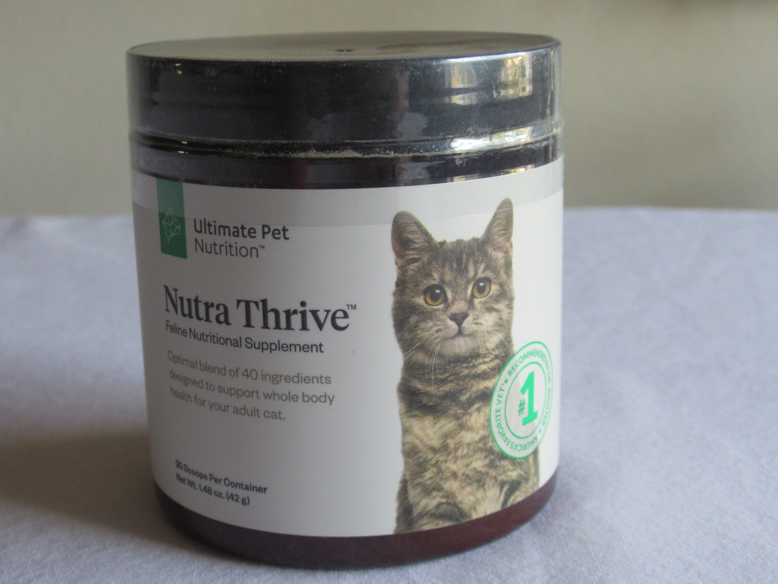 READ Nutra Thrive Feline Nutritional Cat Supplement MFG Date 3/16/19
