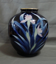 Fukagawa -Like Jyakuzan Wakayama Cobalt Blue,Sei Porcelain Cobalt ,Flora... - $56.00