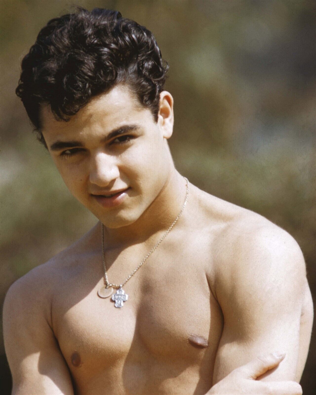 Sal Mineo beefcake bare chested pin-up 1950's portrait 24x30 inch ...