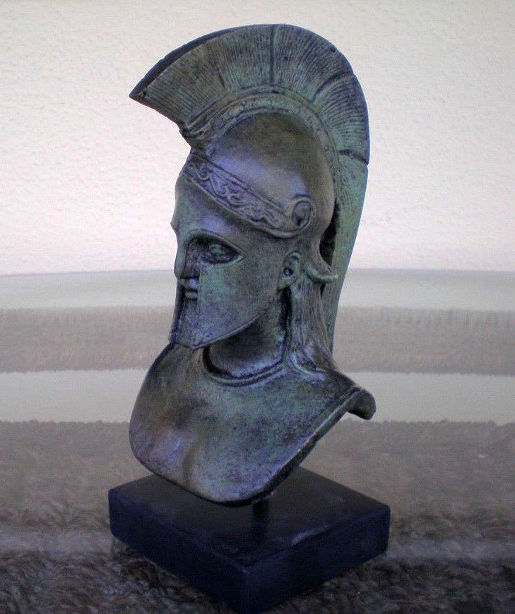 Leonidas King Of Spartans Bronze Bust Reproduction Antiques