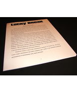 2001 Movie LUCKY BREAK Press Kit Production Notes Ron Cook - $14.99