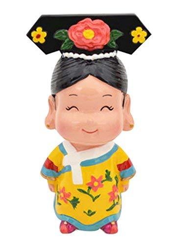 PANDA SUPERSTORE Queen Clay Figurine Doll Chinese Style Folk Art Toys Dolls