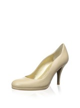 new tahari colette pumps / heels size 7 M medium buttercup / nude leather - $40.00