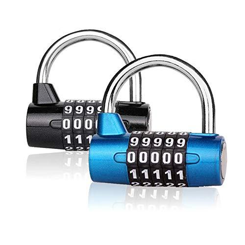 5 Digit Combination Lock Outdoor Waterproof Resettable Number Padlock