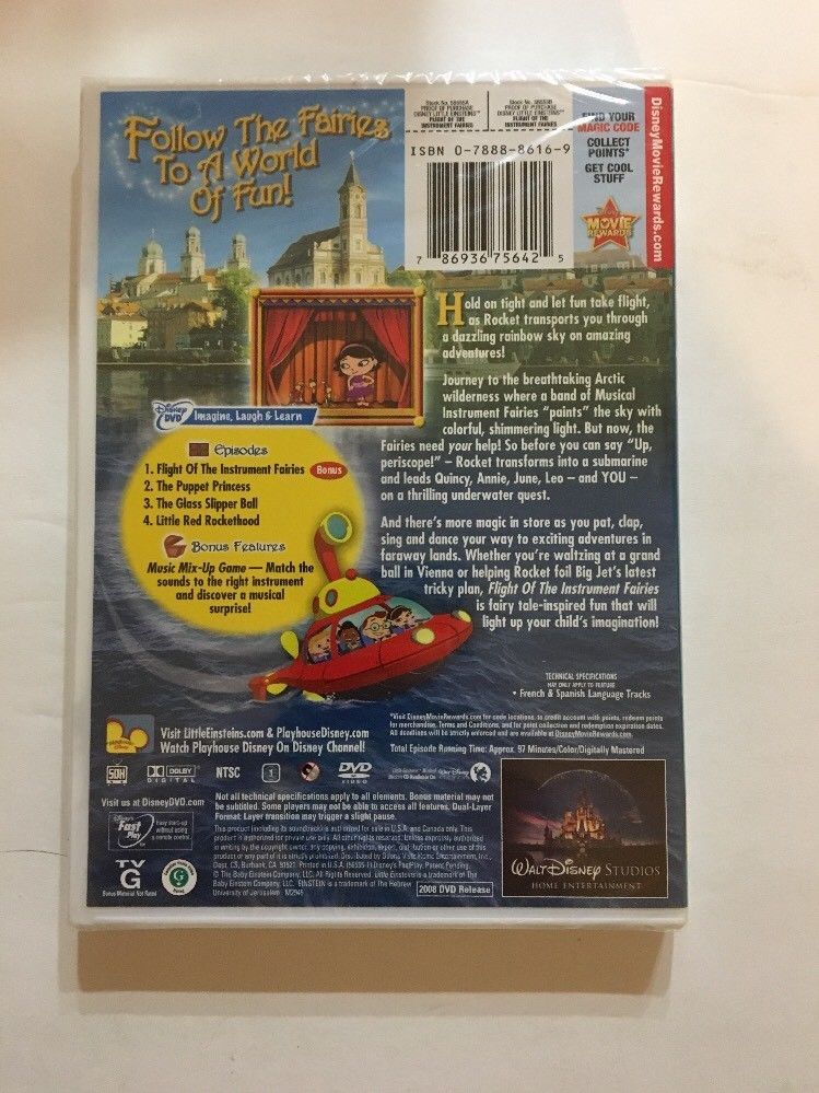 Little Einsteins:Flight of the Instrument Fairies(DVD 2008)RARE VINTAGE ...